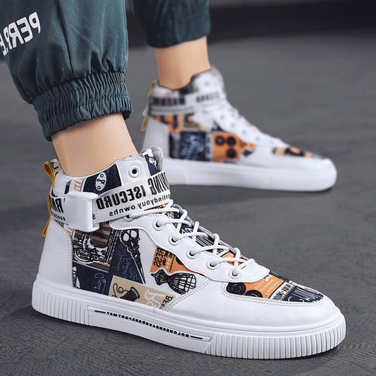 Harajuku High-Top Trendy Sneakers for Teens