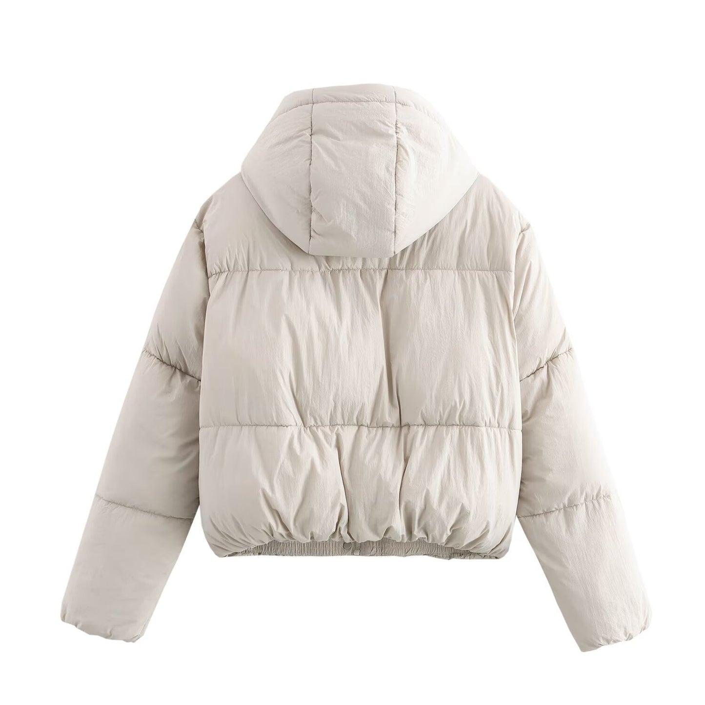 Harajuku Style Long Sleeved Hooded Cotton Jacket