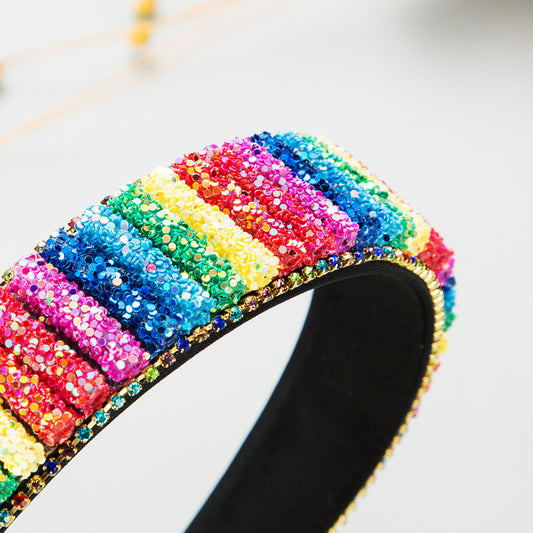 Dream Girl Rainbow Sequins Headband