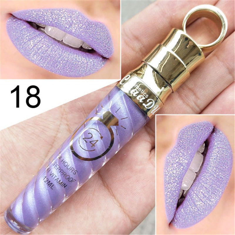 20 Colors Waterproof Long Lasting Matte & Shimmer Lip Gloss
