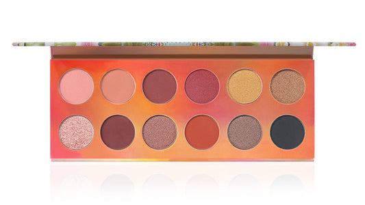 12 Color Dazzle Eye Shadow Palette - Pearlescent Matte Finish