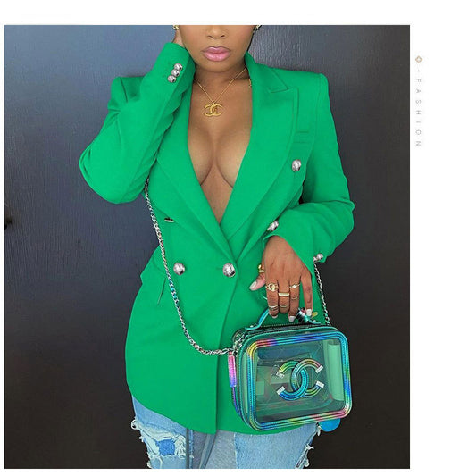 Harajuku Style Double Breasted Slim Fit Blazer