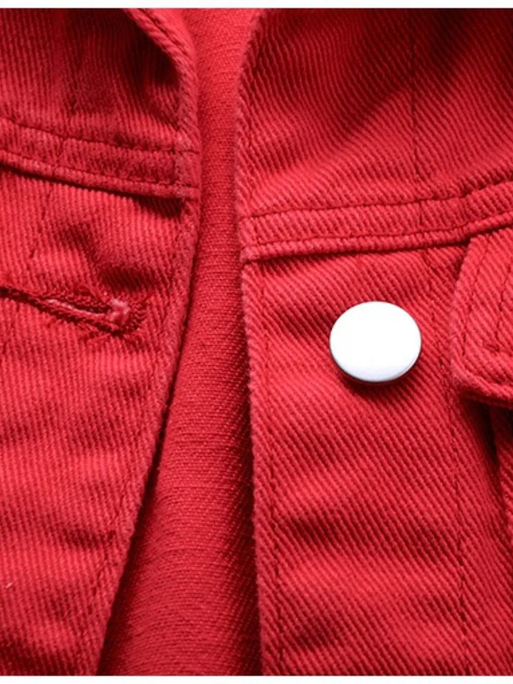 Button Down Raw Hem Sleeveless Denim Jacket Plus Size