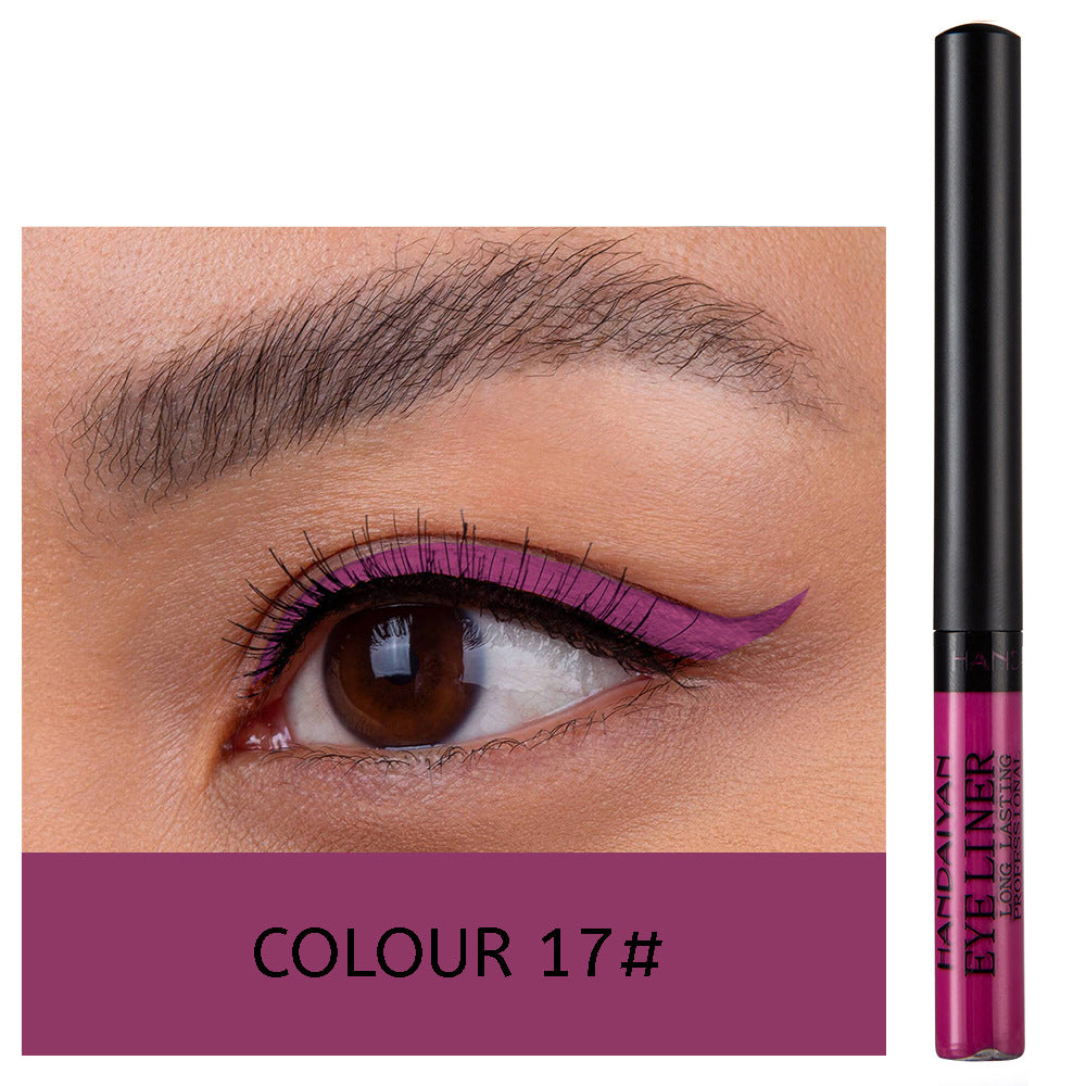 12 Color Matte Liquid Eyeliner - Long Lasting & Non-Smudge