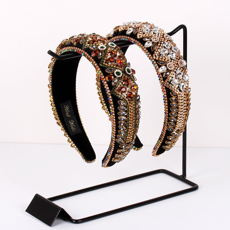 Retro Baroque Crystal Headband