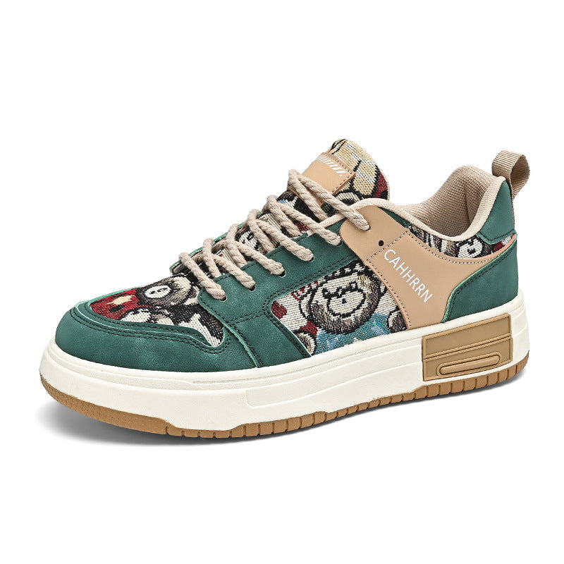 Cute Bear Sneakers - Harajuku Style Low Cut Sports Shoes