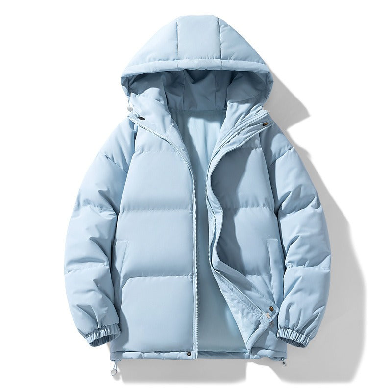 Harajuku Style Thick Cotton Coat - Unisex Plush Jacket