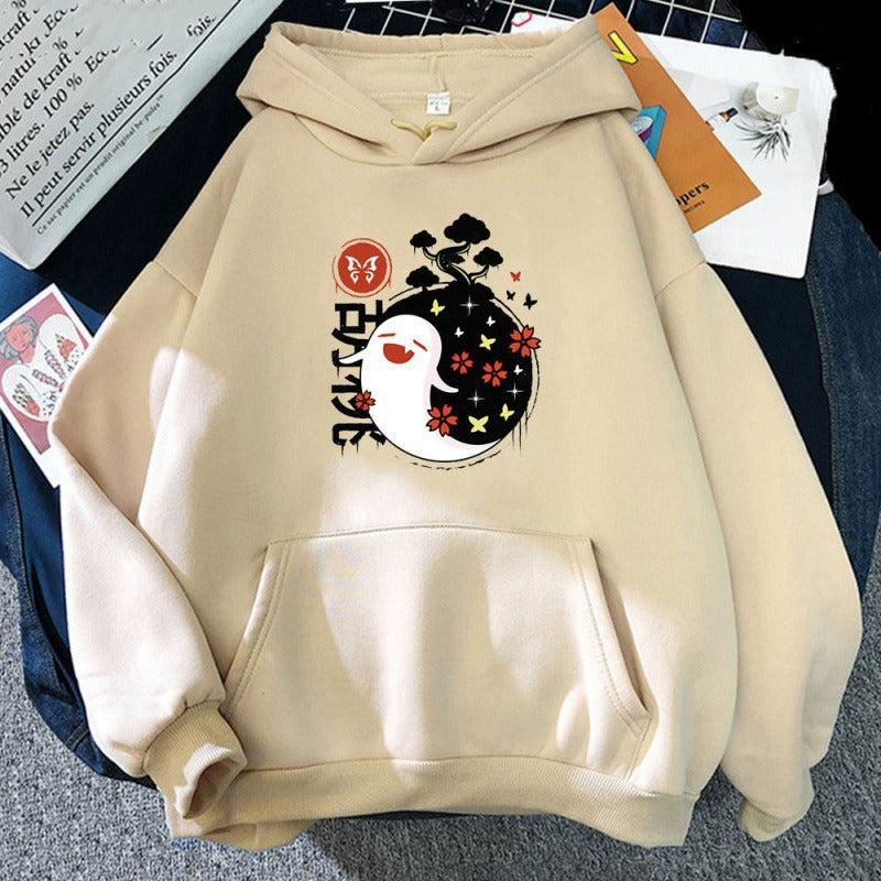 Women's Hu Tao Anime Graphic Hoodie - Harajuku Style