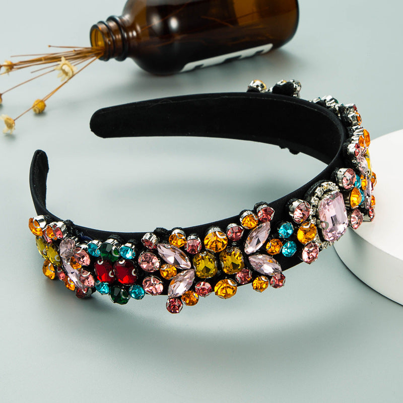 Baroque Retro Rhinestone Headband Set