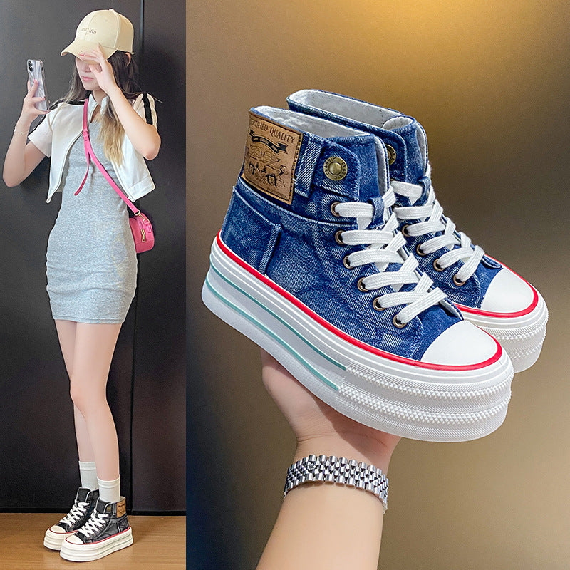 Harajuku Style High Top Canvas Shoes for Youth