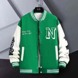 Men's Harajuku Style Baseball Jacket - Trendy Spring & Autumn Wear