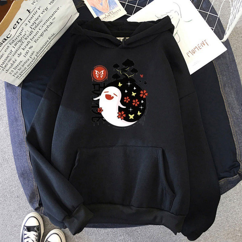 Women's Hu Tao Anime Graphic Hoodie - Harajuku Style