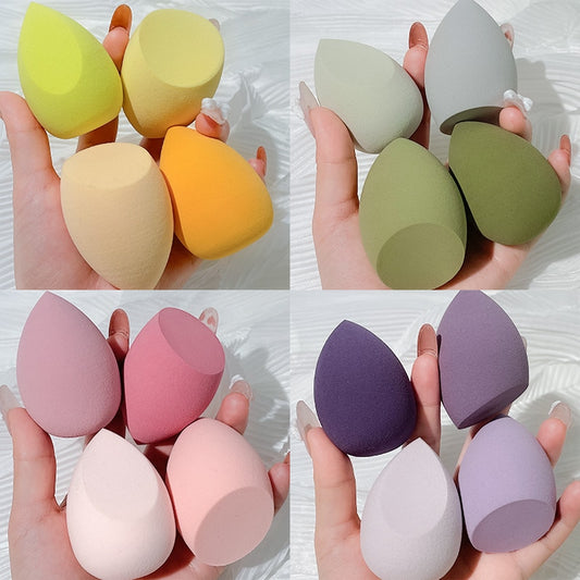 4PCS Water Drop Beauty Makeup Sponges - Blending Puffs