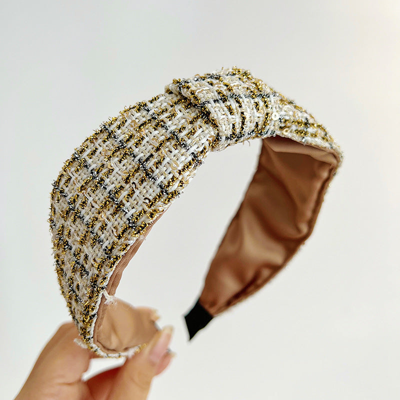 Red Broken Hair Knot Headband