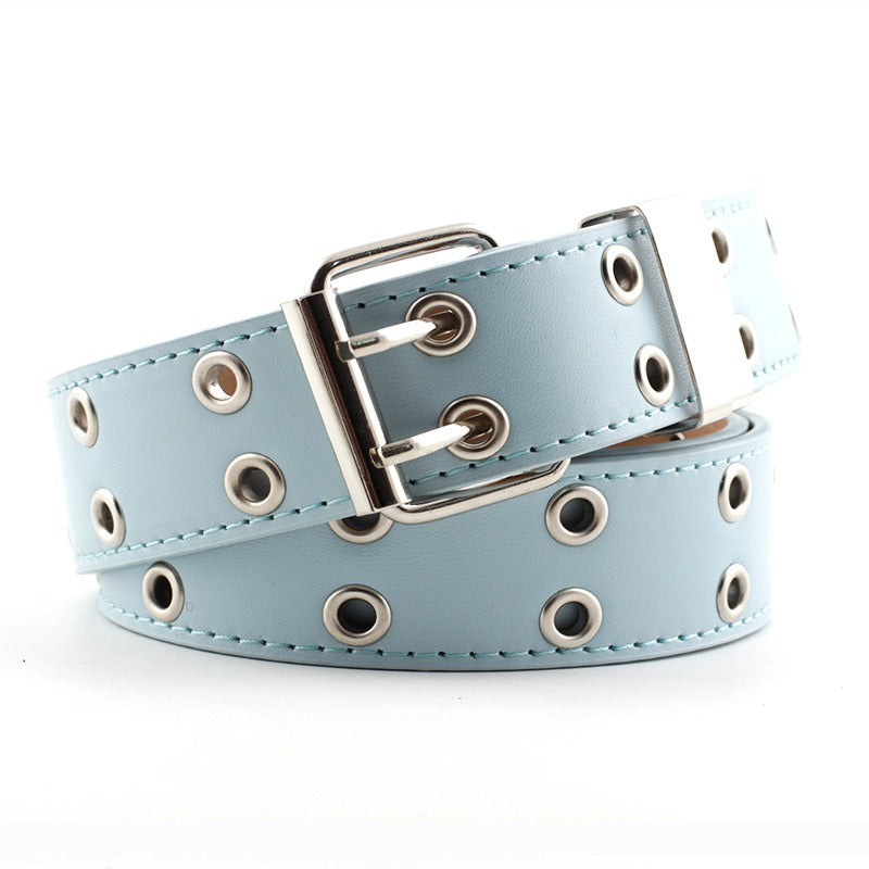 Gothic Punk Style Chain Decorative Eyelet Belt