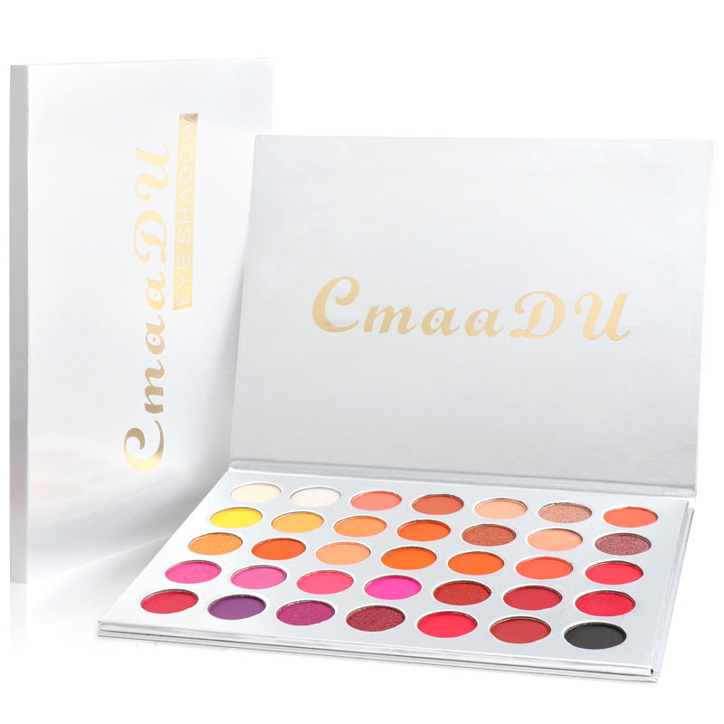 35-Color Matte Eyeshadow Palette - Metal & Waterproof