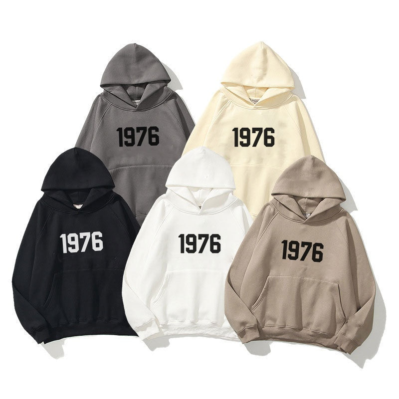 Harajuku Style 1976 Trendy Double Layer Hoodie