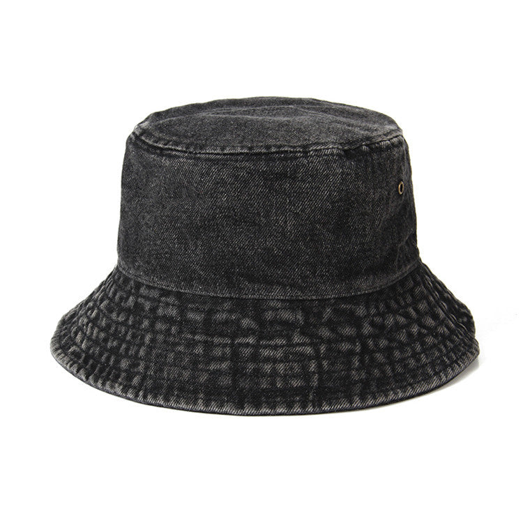 Korean-Japanese Style Washed Denim Fisherman Hat
