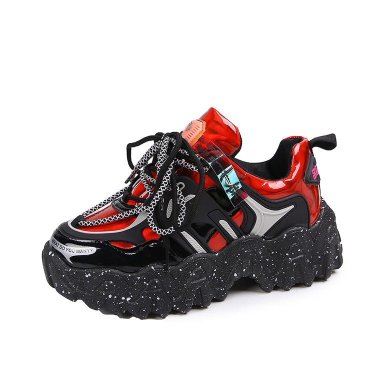 Harajuku Style Women's Trendy Thick Sole Sneakers