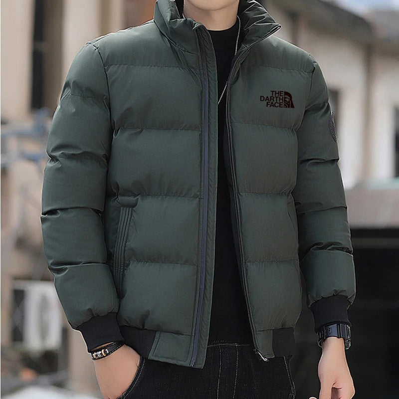 Men's Thickened Stand-Up Collar Zipper Jacket - Harajuku Style