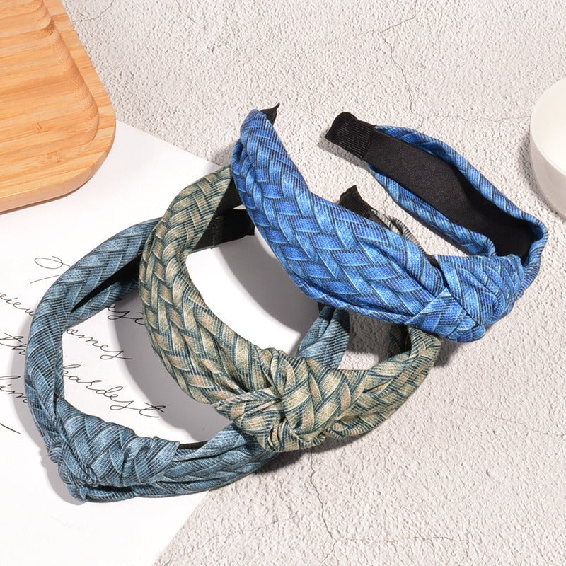 Exotic French Style Vintage Printed Fabric Headband