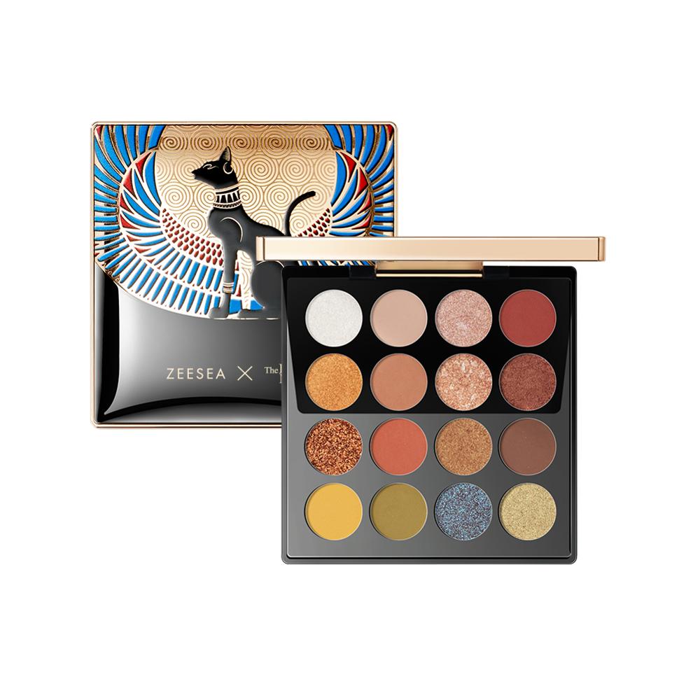 16 Color Egyptian Eyeshadow Palette - Holographic & Matte