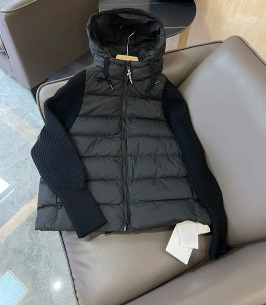 Harajuku Style Women's Knitted Long Sleeve Hooded Jacket