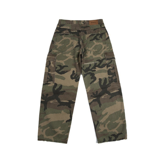 Men's Camouflage Work Pants with Multi-Pockets