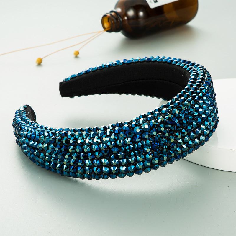 Super Flash Full Drill Wide Brimmed Headband