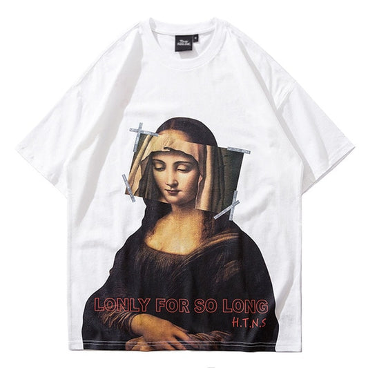 Mona Lisa Virgin Mary Hip Hop T-Shirt - Unisex Streetwear