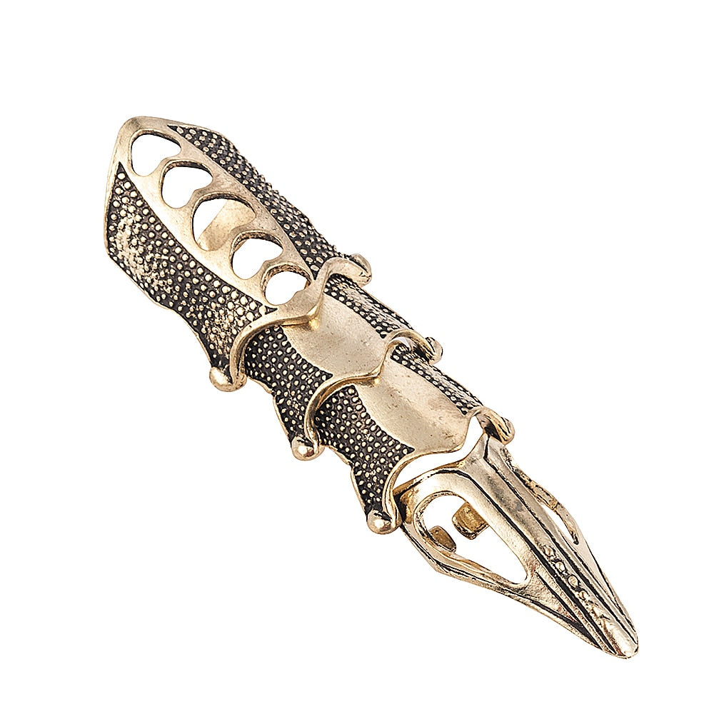 Cool Boys Gothic Rock Armor Knuckle Ring - Harajuku Style