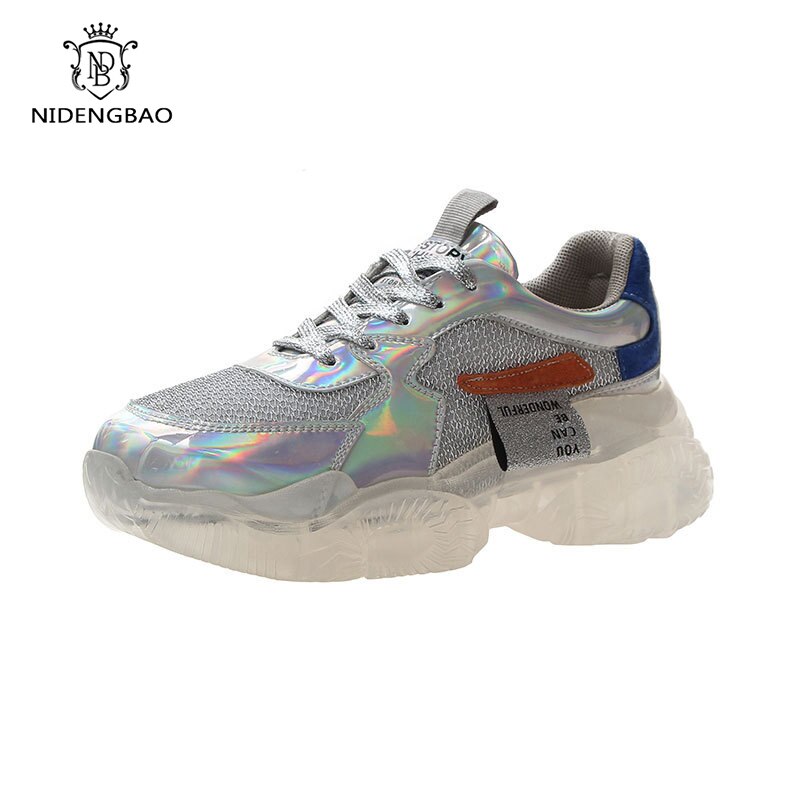 Crystal Sneakers Women Flats Shoes - Dazzle Jelly Casual Footwear