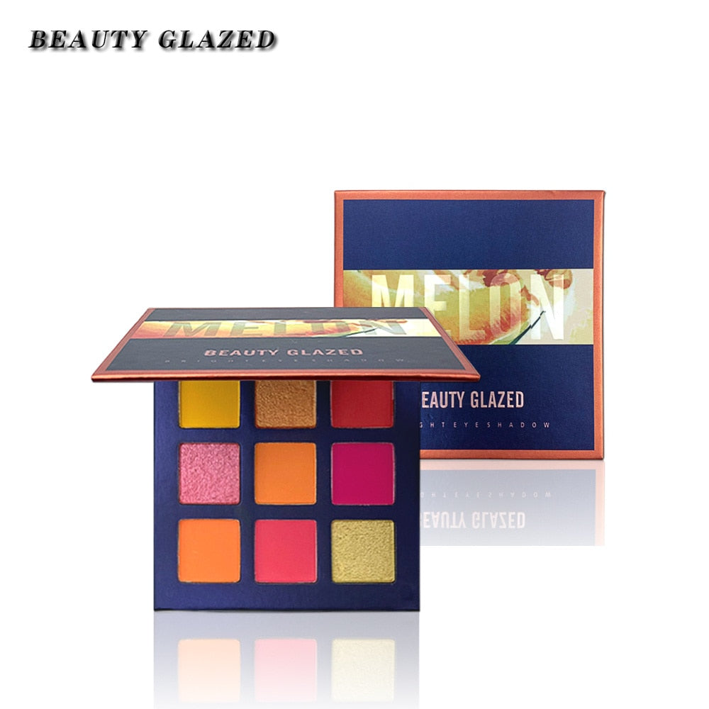 Beauty Glazed 9-Color Eyeshadow Palette - Playful Pink & Yellow