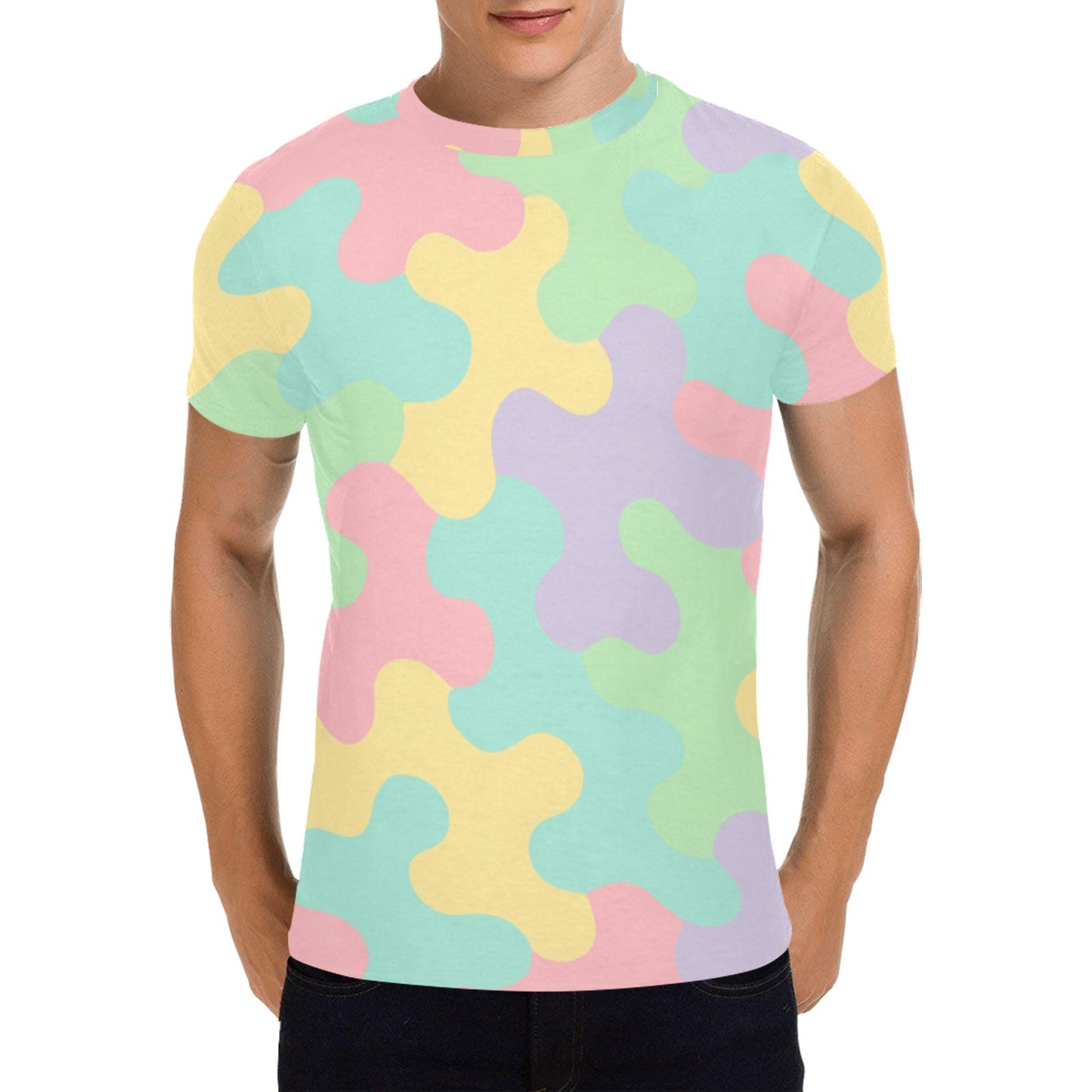 Harajuku Pastel Rainbow Camo T-shirt