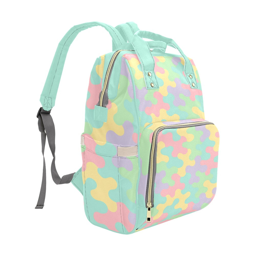 Harajuku Pastel Rainbow Camo Backpack