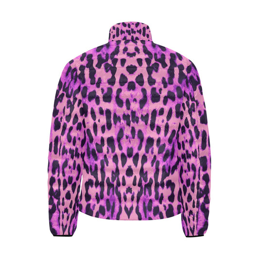 Purple Leopard Men's Lightweight Bomber Jacket