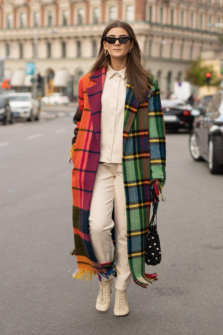 Playful Printed Hooded Woolen Coat for Women