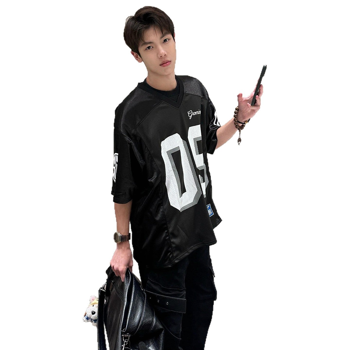 Harajuku Style Retro Short Sleeve T-Shirt for Men