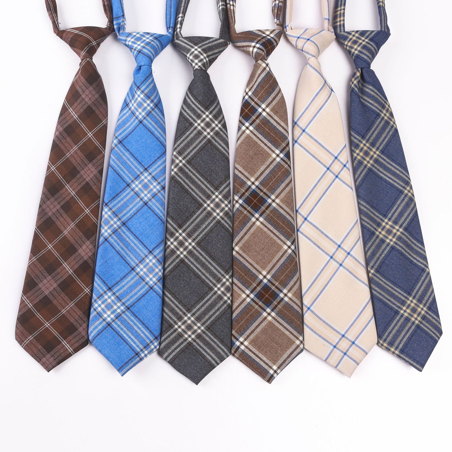 Harajuku Plaid Tie for Students - Playful Japanese Style