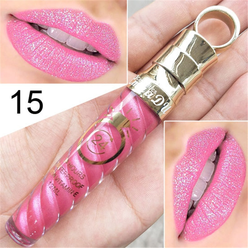 20 Colors Waterproof Long Lasting Matte & Shimmer Lip Gloss