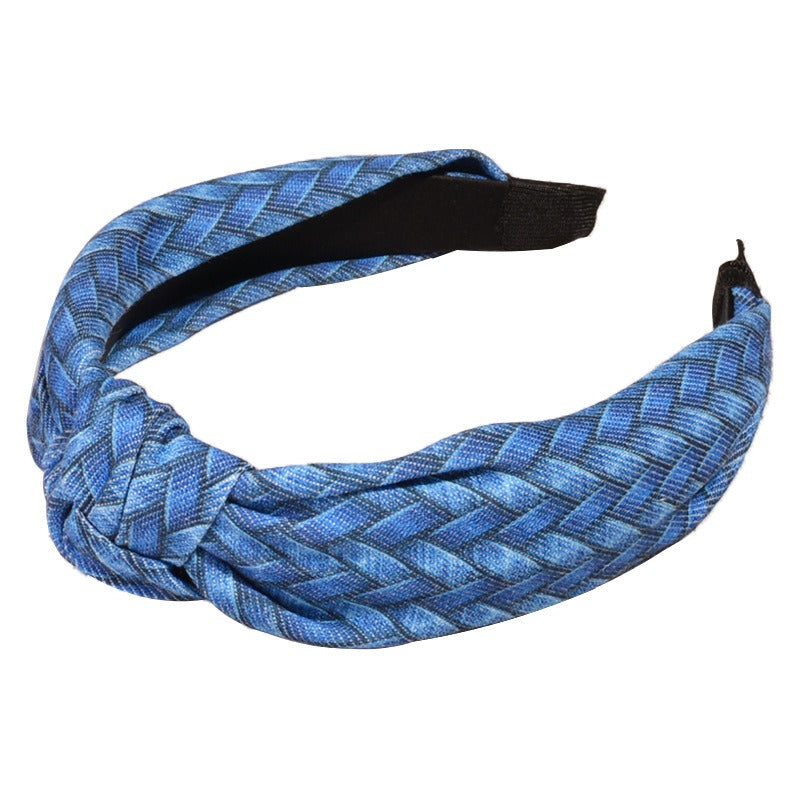 Exotic French Style Vintage Printed Fabric Headband