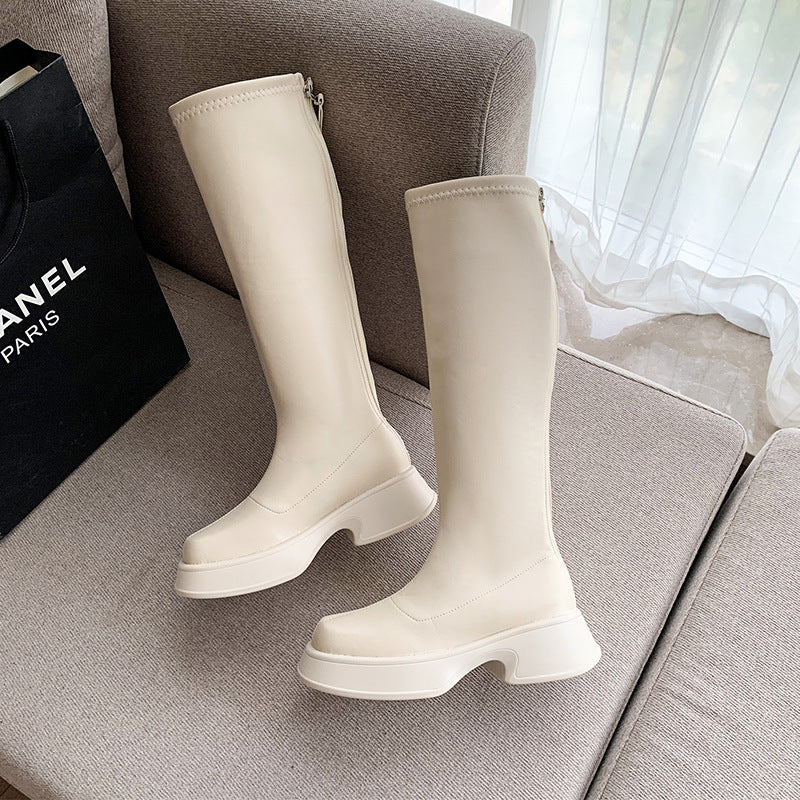 Harajuku Style High Knee Thick Bottom Boots for Women