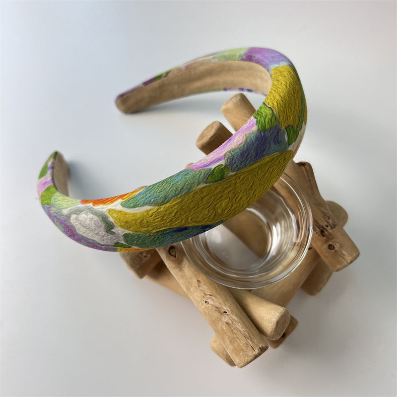 Wide-Brimmed Graffiti Style Headband
