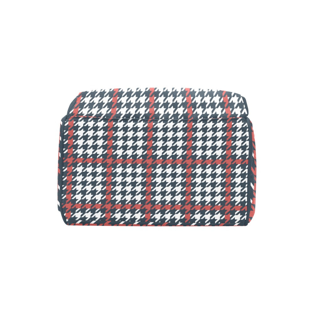 Plaid Pattern Multi-Function Backpack