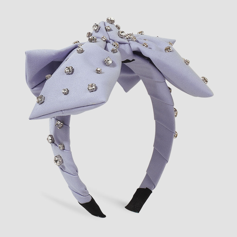 Exaggerated Bow Knot Diamond Headband