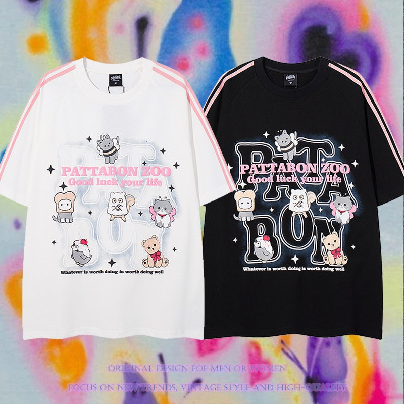 Unisex Harajuku Style Loose Fit T-Shirt