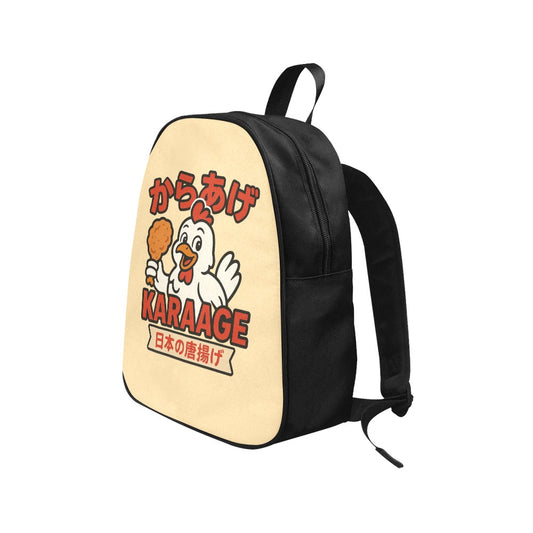 Karaage Fried Chicken Logo Canvas Backpack