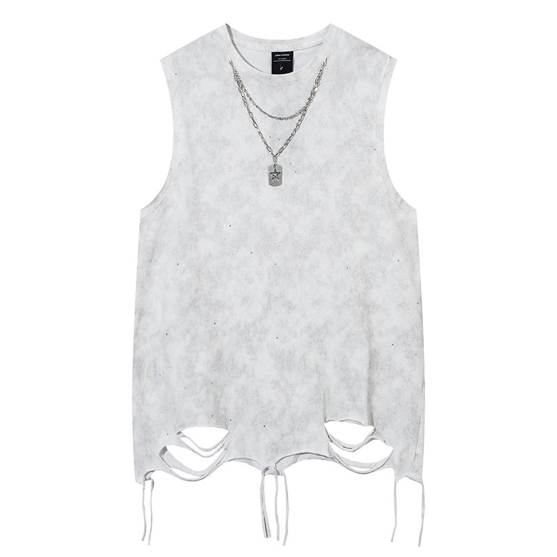Design Starry Vest Men's Summer Hip Hop Streetwear