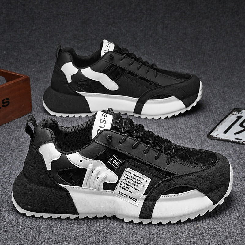 Harajuku-Style Men's Low Top Leather Sports Shoes
