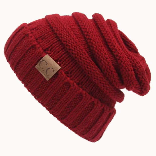 Harajuku Style Knitted Beanie - Unisex Warm Cap